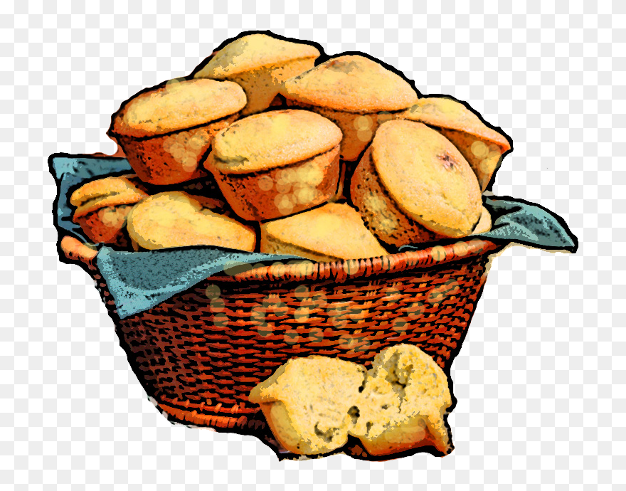 Clip Art Corn Bread - Png Download