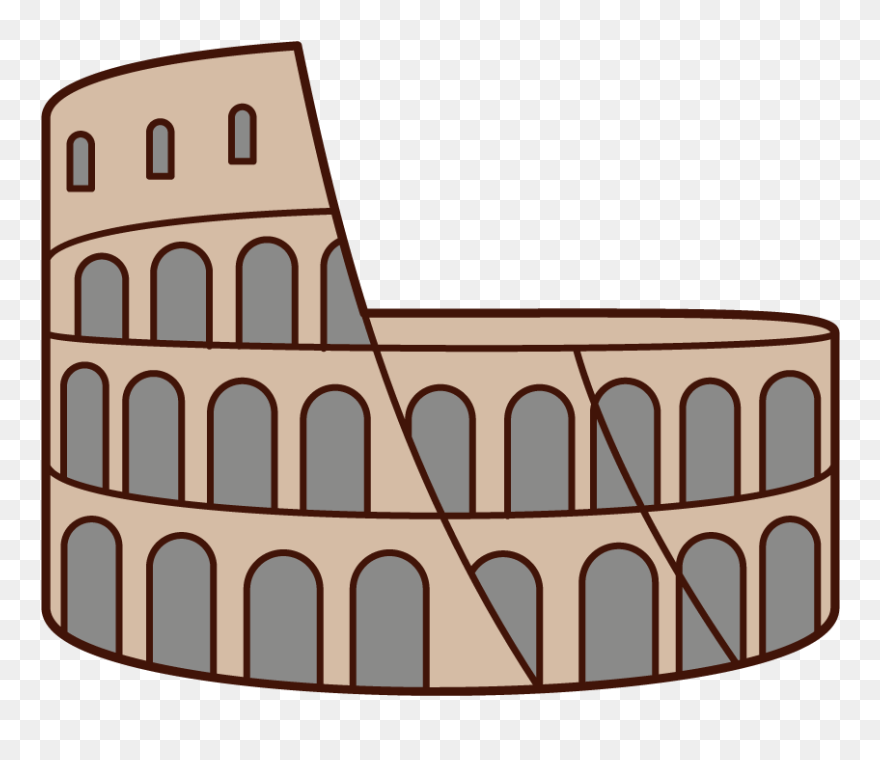 Illustration Of The Colosseum - Floridablanca's Park Clipart