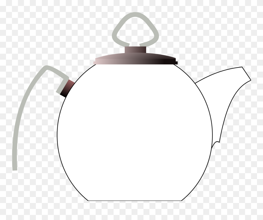 Kettle Clipart Black And White - Teapot - Png Download