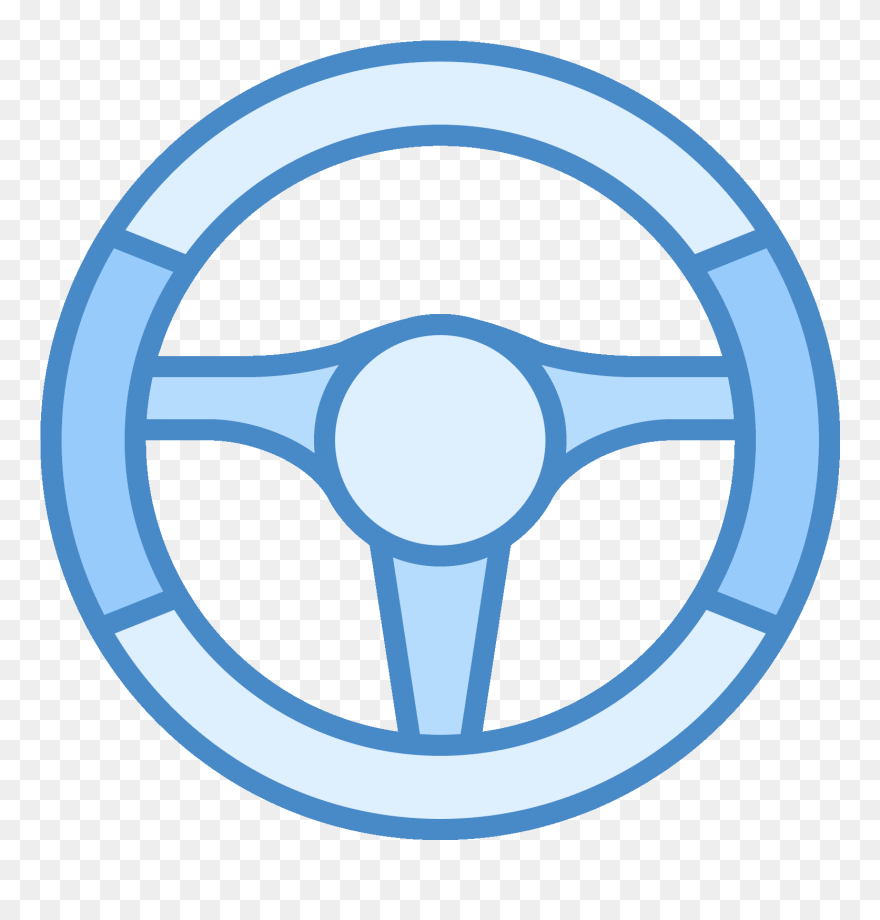 Car Steering Wheel Clipart Jpg Black And White Download - Steering Wheel Car Icon - Png Download