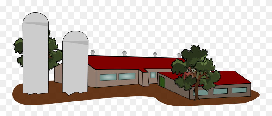 House,angle,intensive Animal Farming - Industrial Farm Clip Art - Png Download