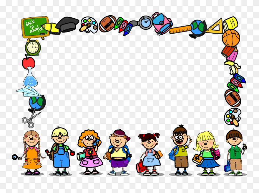 Goroka International School Png Clipart Cartoon School - School Background Border Design Transparent Png