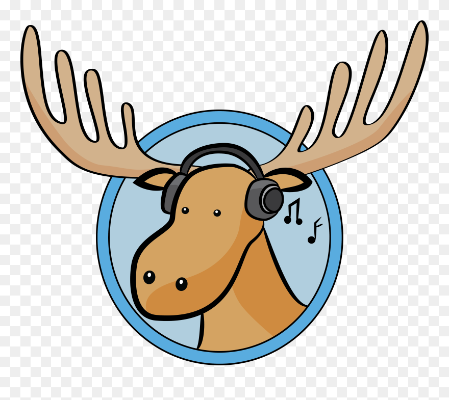 Transparent Antlers Png - Cartoon Moose Png Clipart