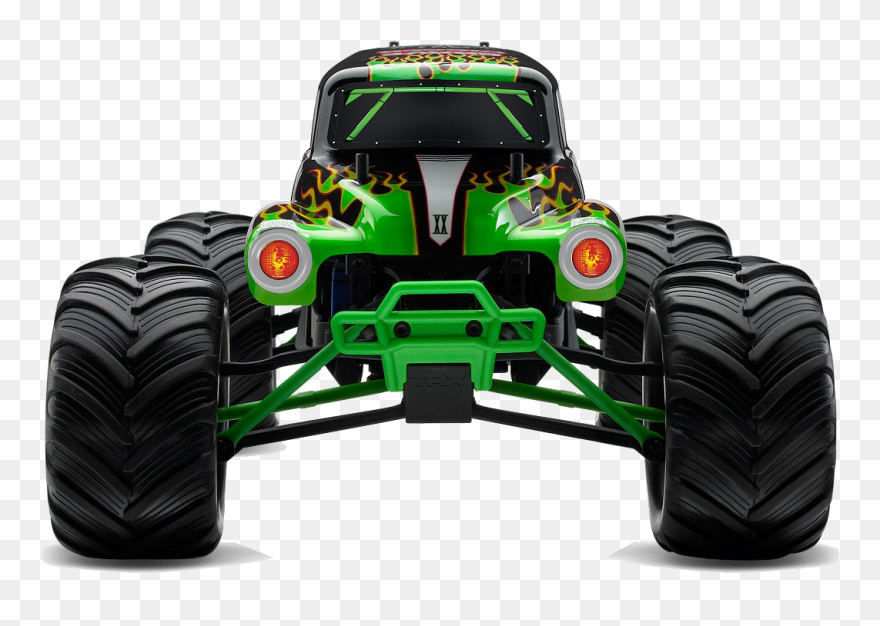 Transparent Monster Truck Clipart Free - Grave Digger Monster Truck Front View - Png Download