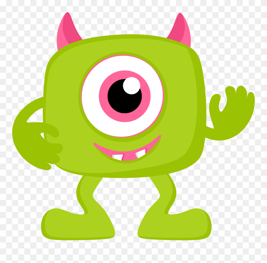 B *✿* De Minus Monster Face, Monster S, Kids Mania - Monsters Inc Baby Clipart - Png Download