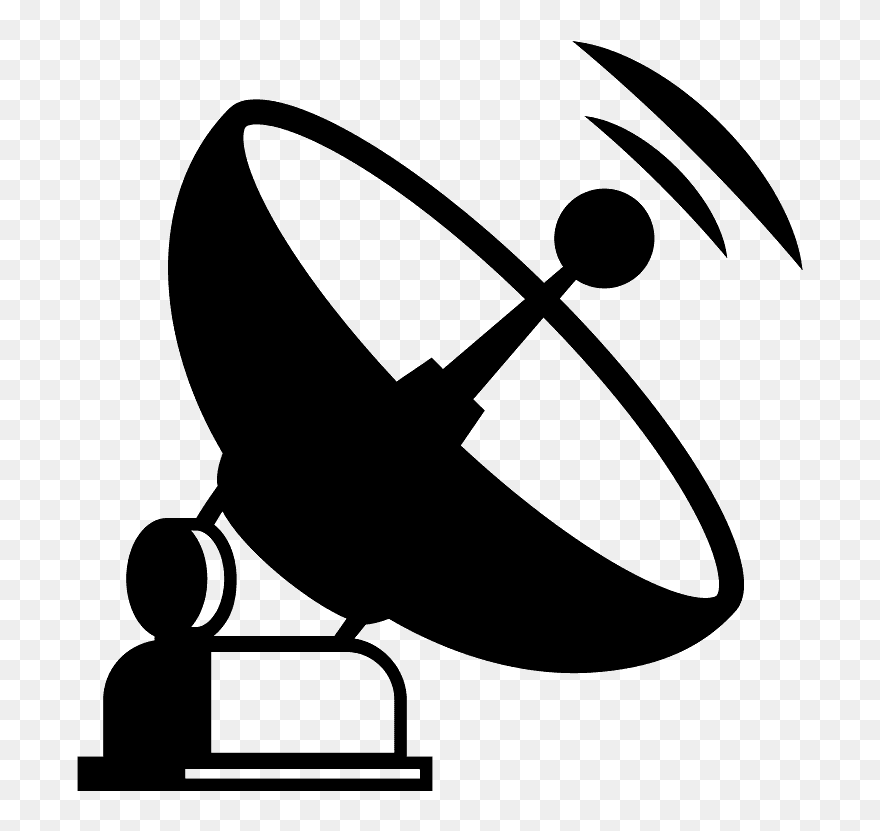 Satellite Antenna Emoji Clipart - Emoji Antena - Png Download
