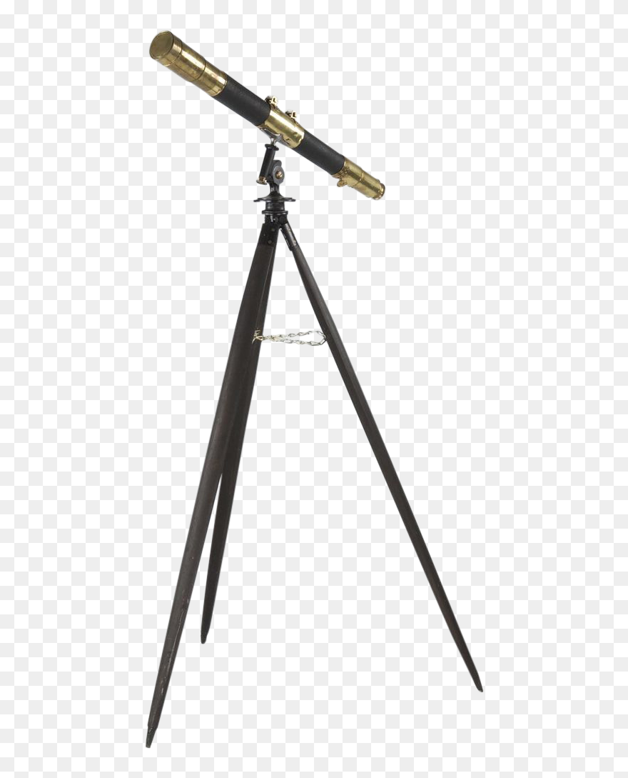Tripod Old Telescopes Zoom Lens - Old Telescope Png Clipart