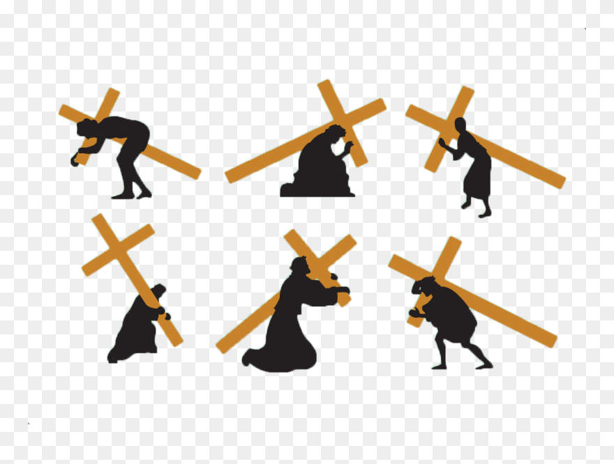 Christian Cross Euclidean Vector Crucifixion Of Jesus - Transparent Jesus Carrying The Cross Clipart