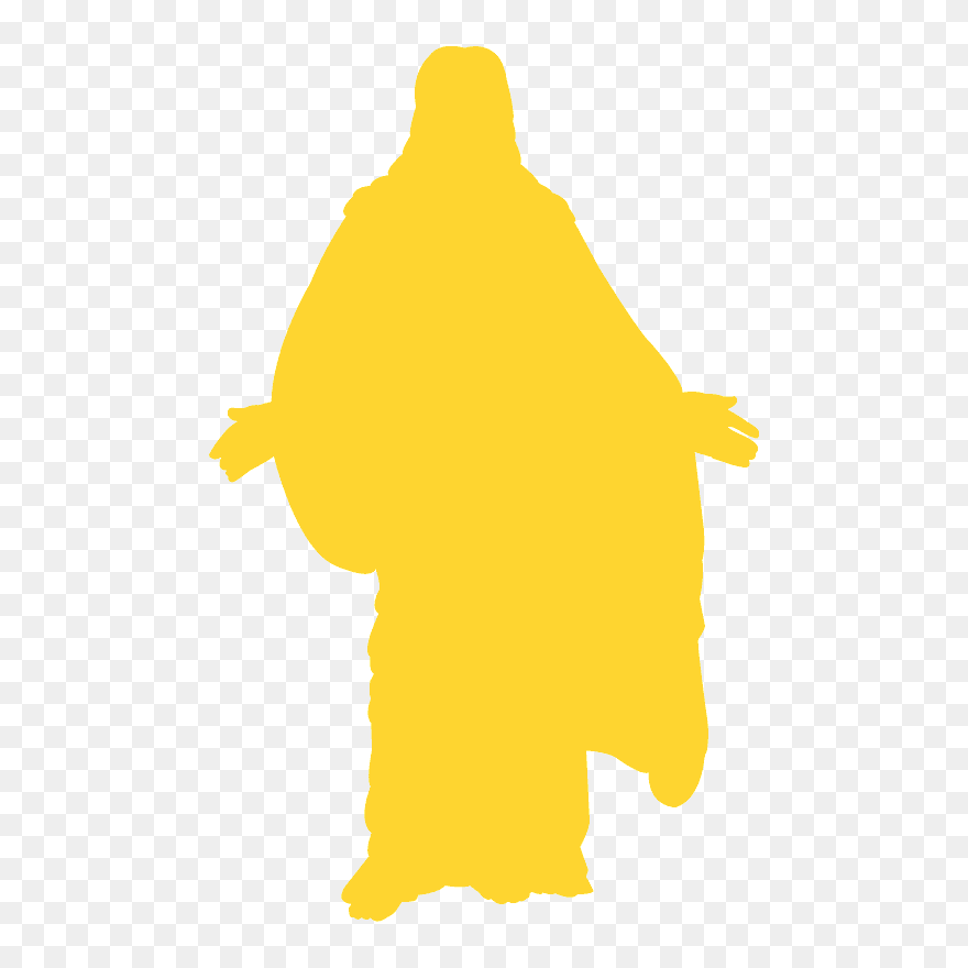 Silueta Del Rostro De Jesus Clipart
