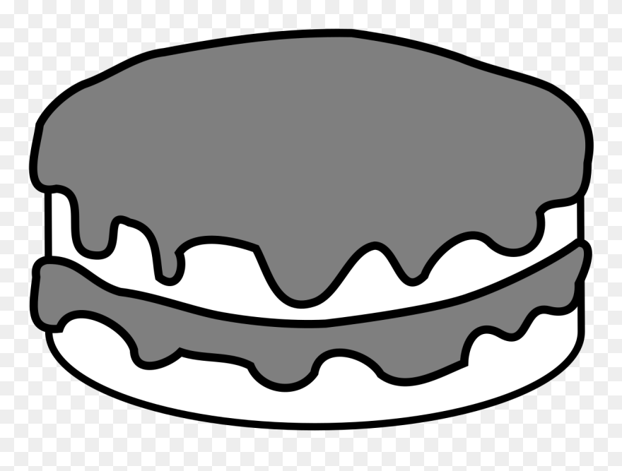 Birthday Cake 2 Candles Clipart
