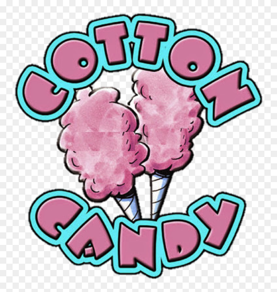 Candy Floss Picture - Transparent Background Cotton Candy Clipart - Png Download