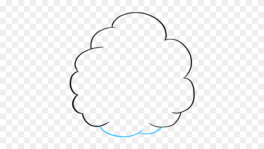 How To Draw Cotton Candy - Line Art Clipart