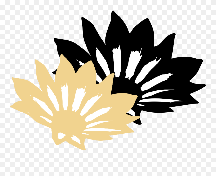 Gazania Silhouette Clipart