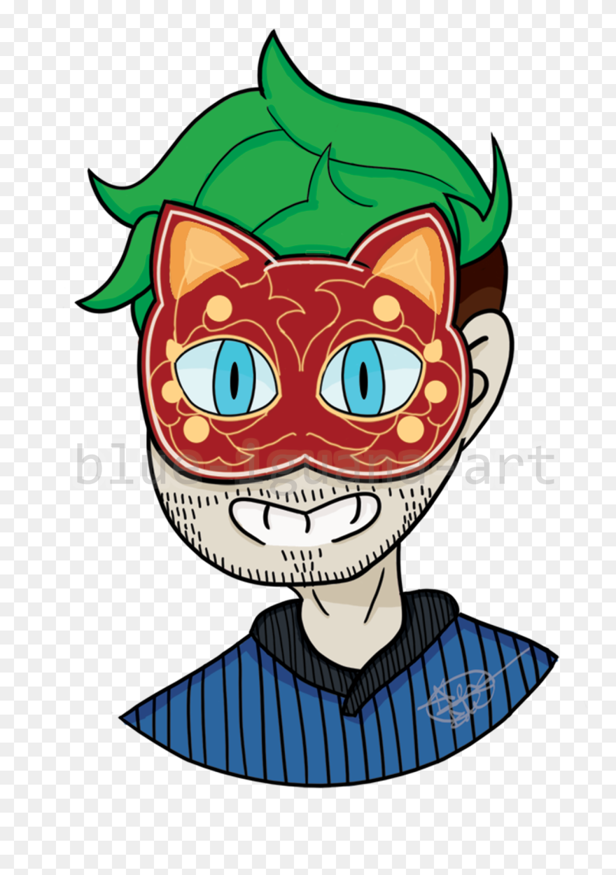 Marvin The Magnificent Spotting The New Mask That @therealjacksepticeye - Cartoon Clipart