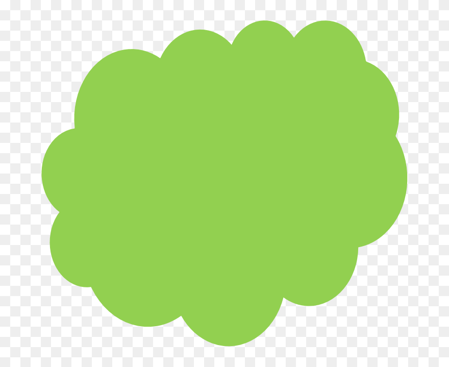 Green Color Clipart 20 Free Cliparts - Diseños De Nubes En Cartulinas - Png Download