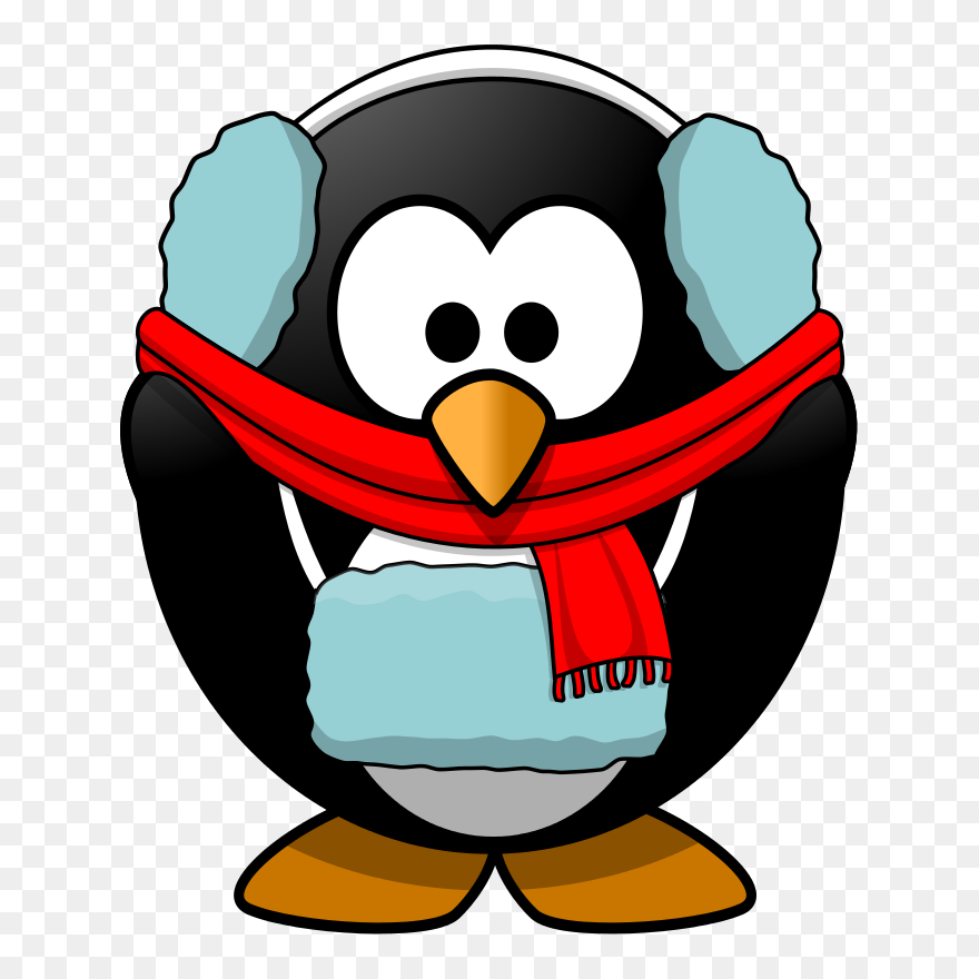 Cold Penguin Clip Art - Png Download
