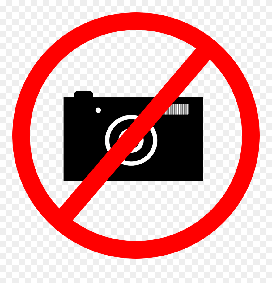 Do Not Take Photos A Ban On Taking Pictures Symbol - Don T Take Photographs Clipart