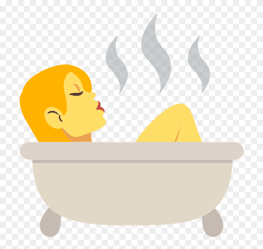 Download Person Taking Bath Emoji Clipart Emoji Bath Png Download