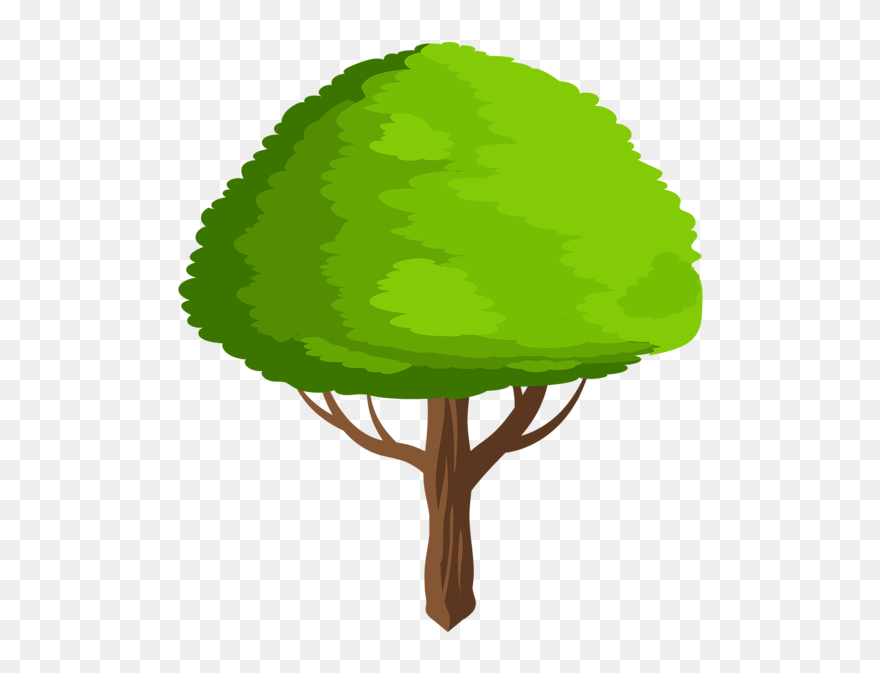 Tree Hd Photo - Transparent Cartoon Green Tree Clipart