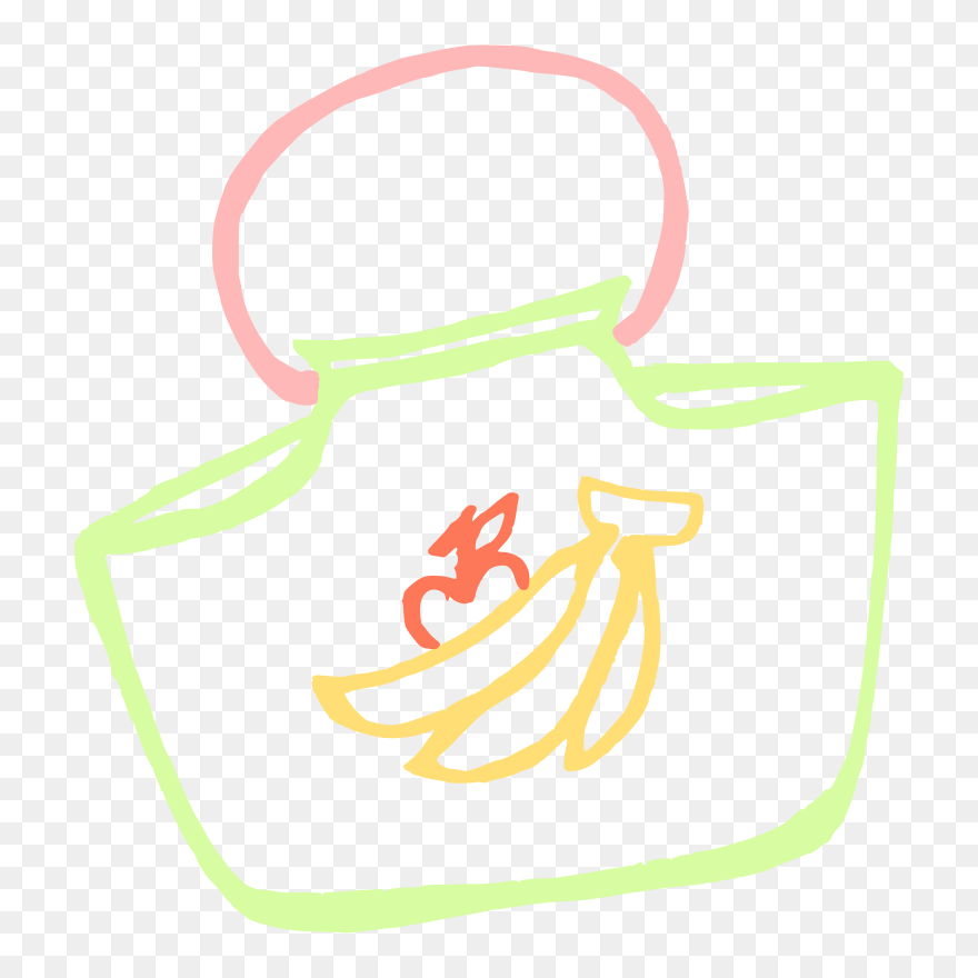 Straw Tote Linda Kim 01 - Tote Bag Clipart