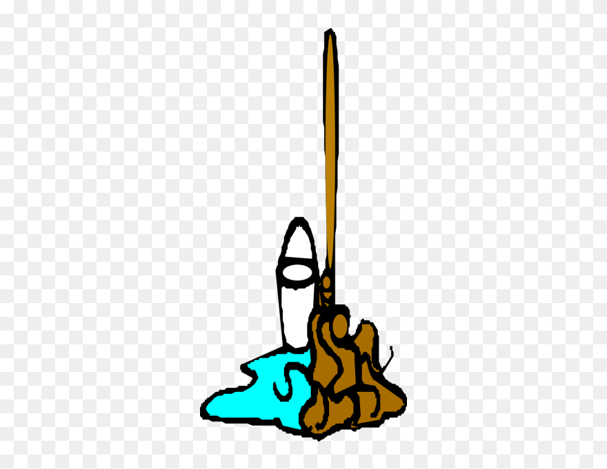 Mopping The Floor Png Images - Mop And Bucket Clipart