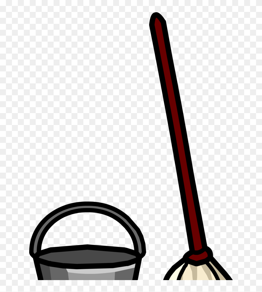 Mop And Bucket Clip Art Transparent - Png Download