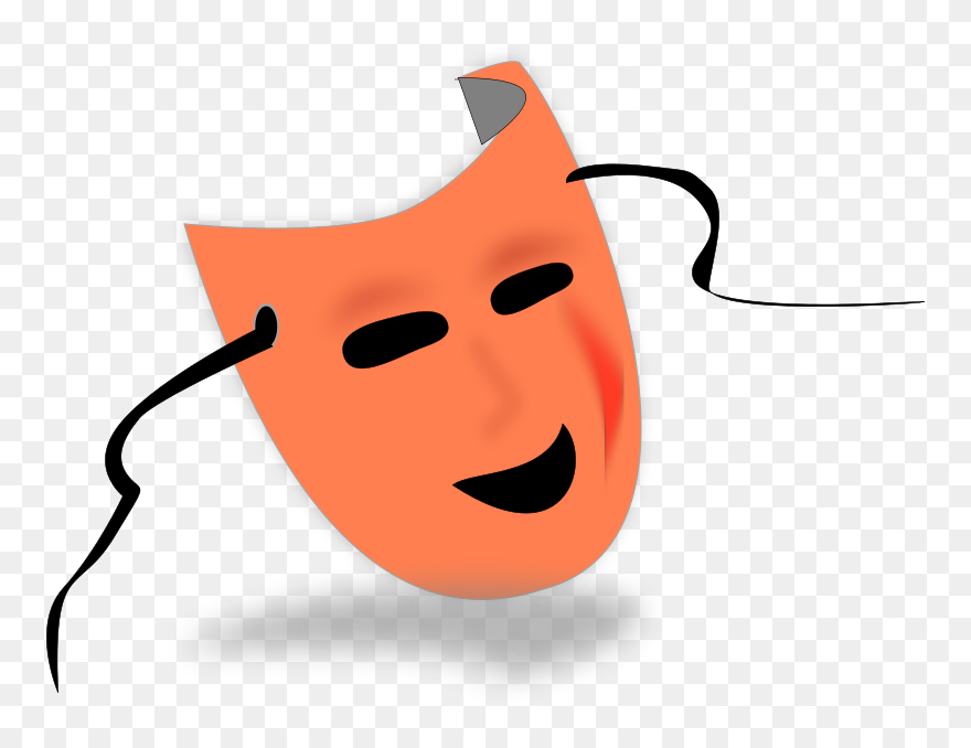 Acting Clipart - Halloween Mask Clipart - Png Download