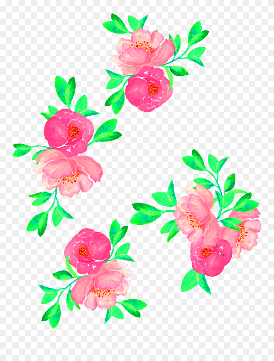 Vector Flower For Textile Print - Vector Graphics Clipart