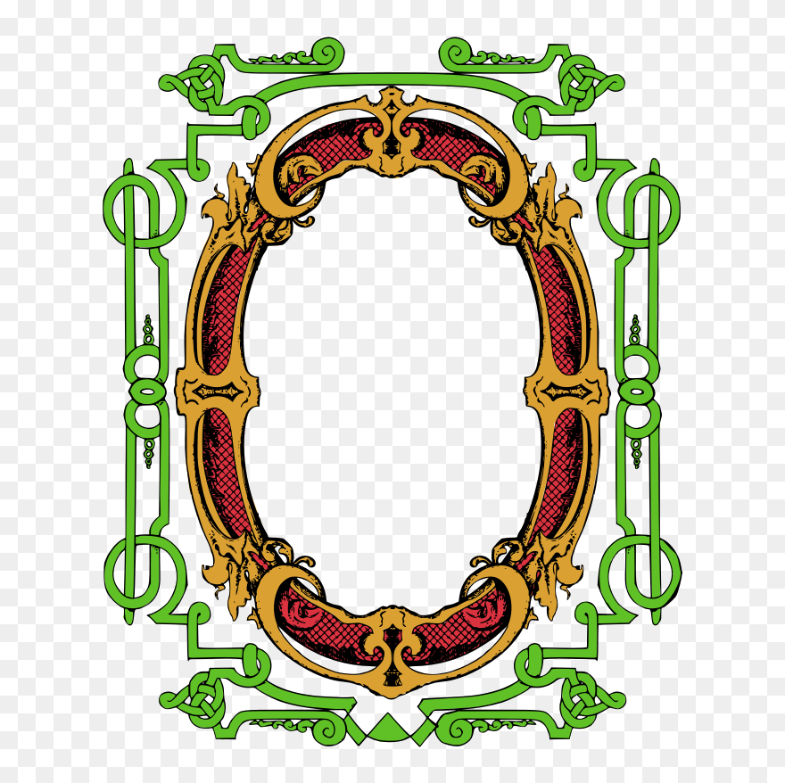 Circle Ornate Frame - Clip Art - Png Download
