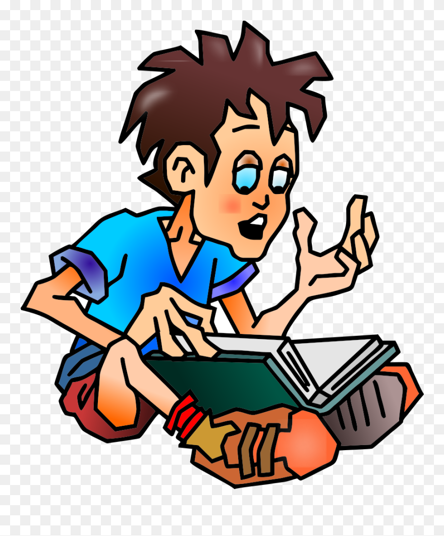 Education Student Reading Svg Clip Arts - Apprendre Ses Leçons - Png Download
