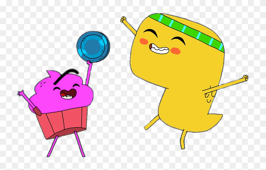 Cupcake & Dino Hurray - Cartoon Clipart