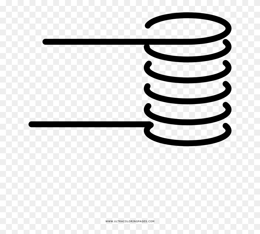 Download Coil Coloring Page Coil Drawing Png Clipart (5466339) PinClipart