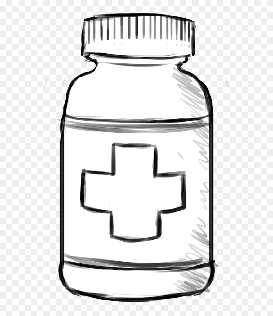 Aspirin - Plastic Bottle Clipart