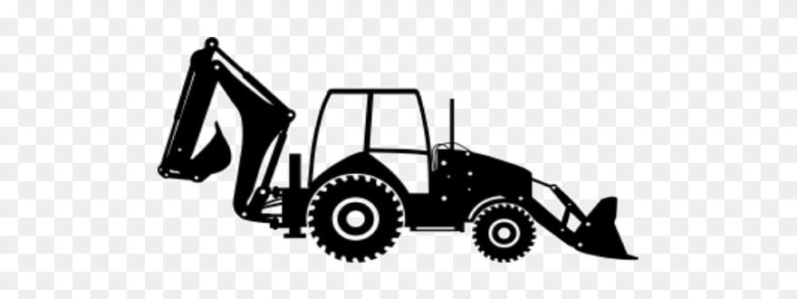 Excavator Clipart Tlb - Backhoe Loaders Clipart - Png Download
