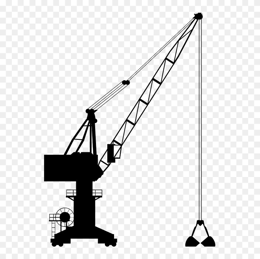 Easy Construction Crane Drawing Clipart