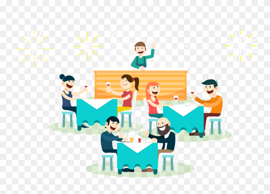 The Most Creative Table Reservation System Pushing Clipart