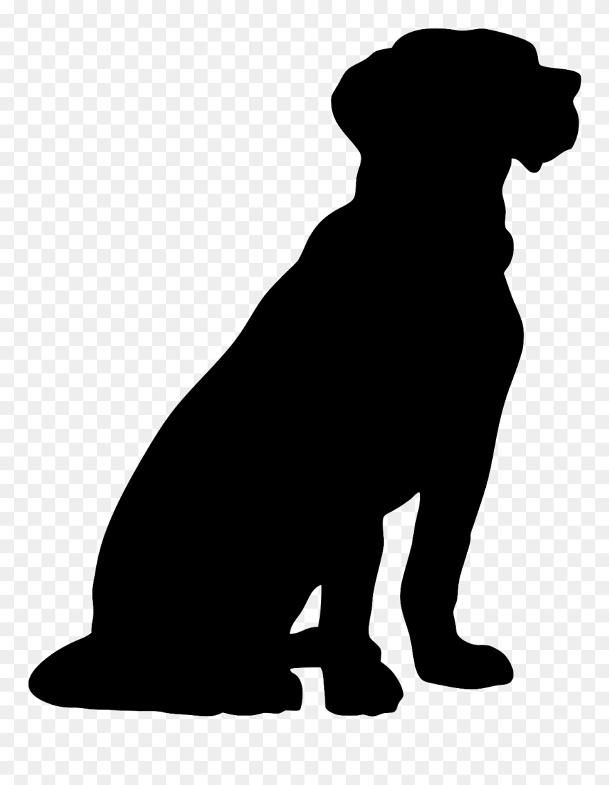 Labrador Retriever Pet Sitting Beagle Puppy German - Sitting Dog Silhouette Png Clipart