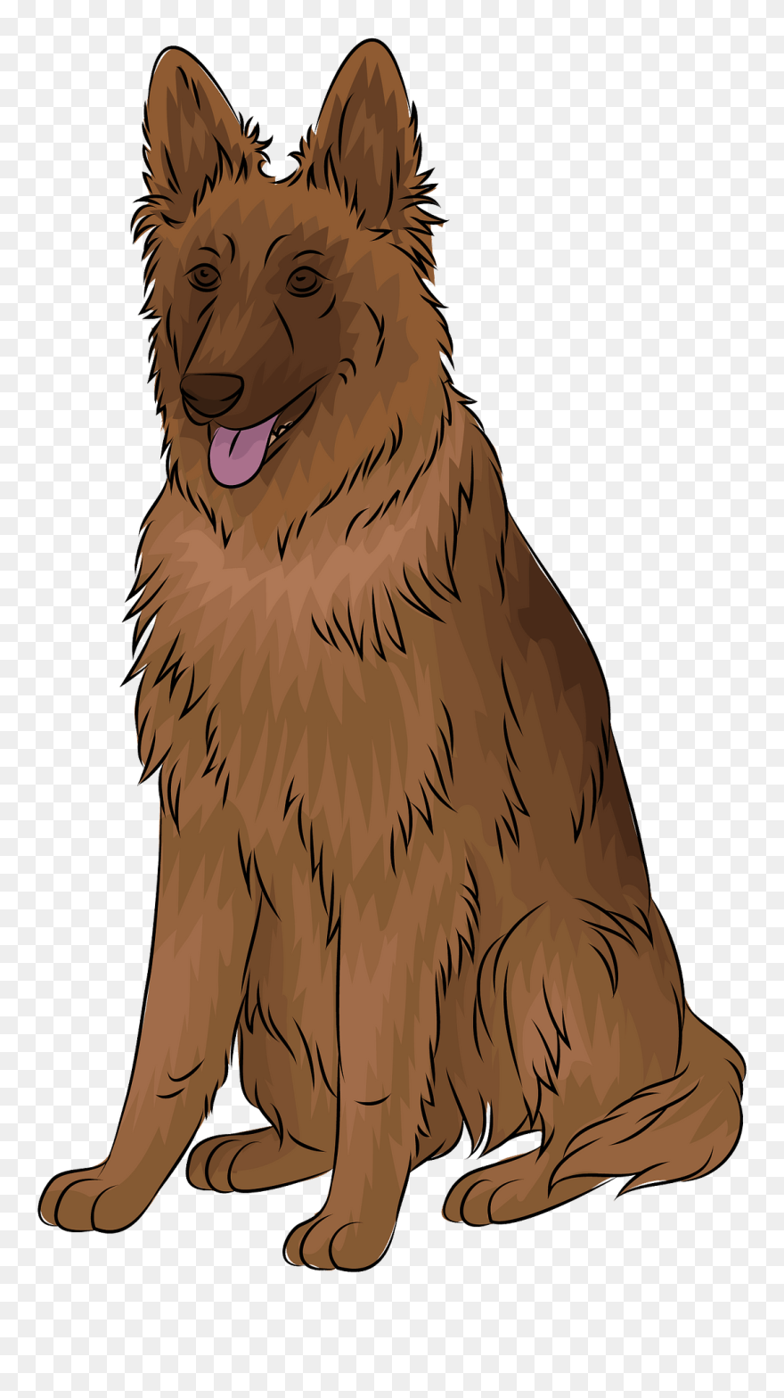 Dog Yawns Clipart
