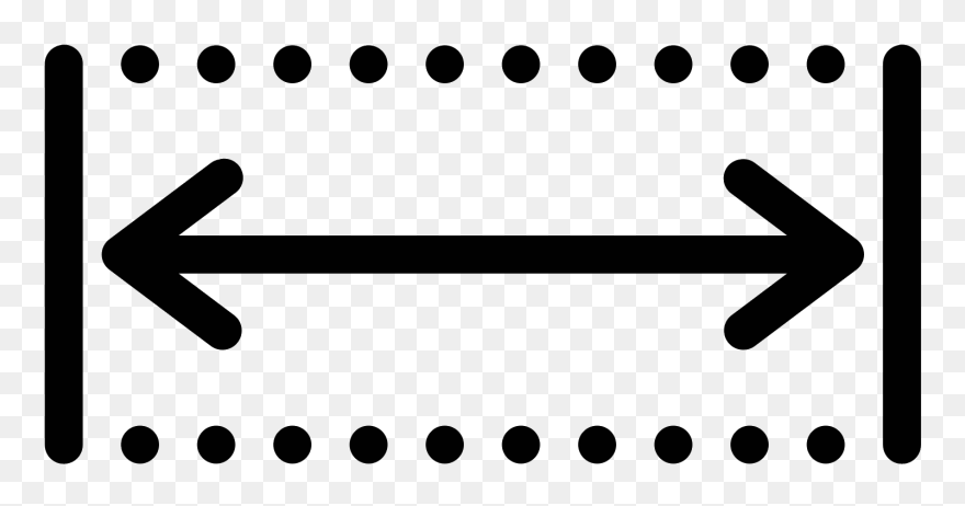 White Dotted Line Png - Width Icon Png Clipart