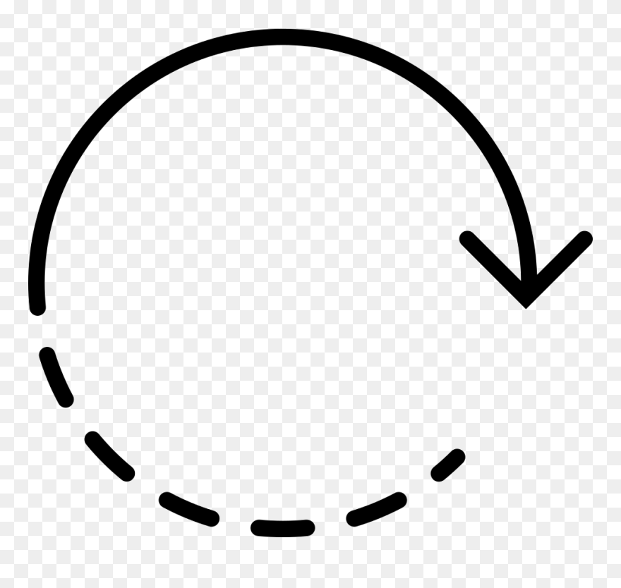 Linea De Puntos Curva Clipart