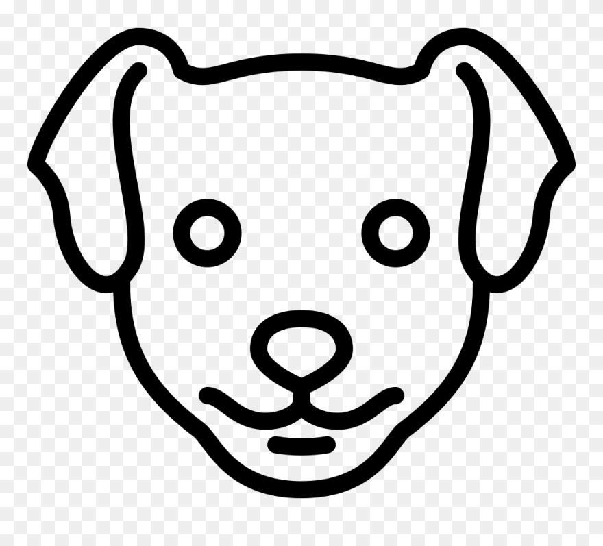 Dog Head Png - Draw A Dog Head Clipart