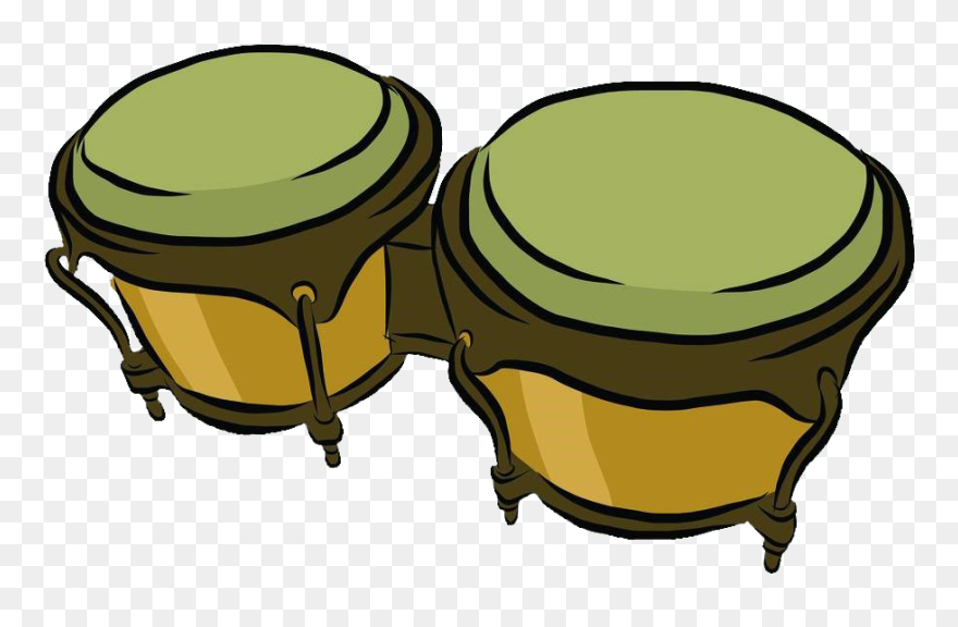 Transparent Music Instruments Clipart Png - Cartoon Bongos