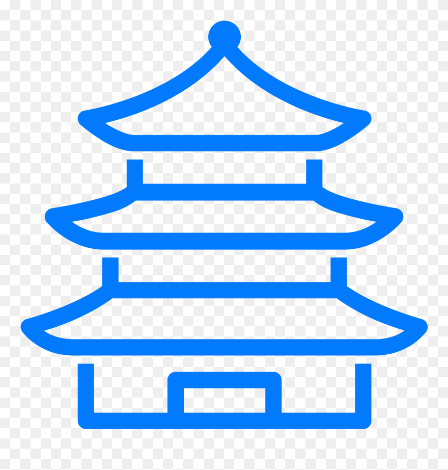 Chinese Pagoda Clipart - Png Download