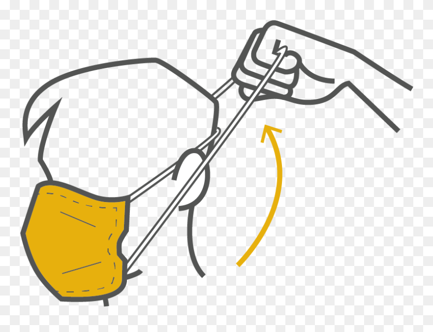 Masks With Elastic Bands Around Head Clipart