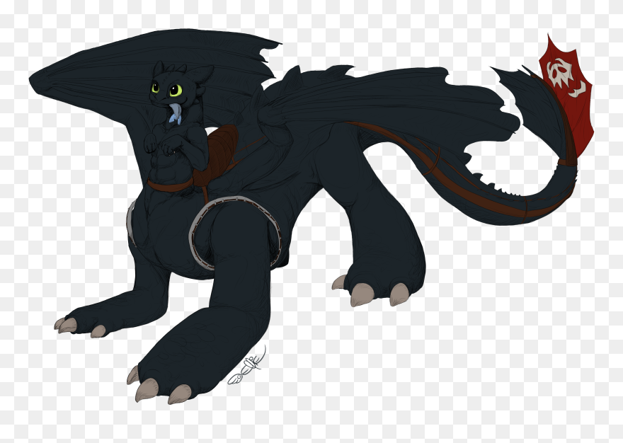Toothless Png No Background - Train Your Dragon Sketch Clipart