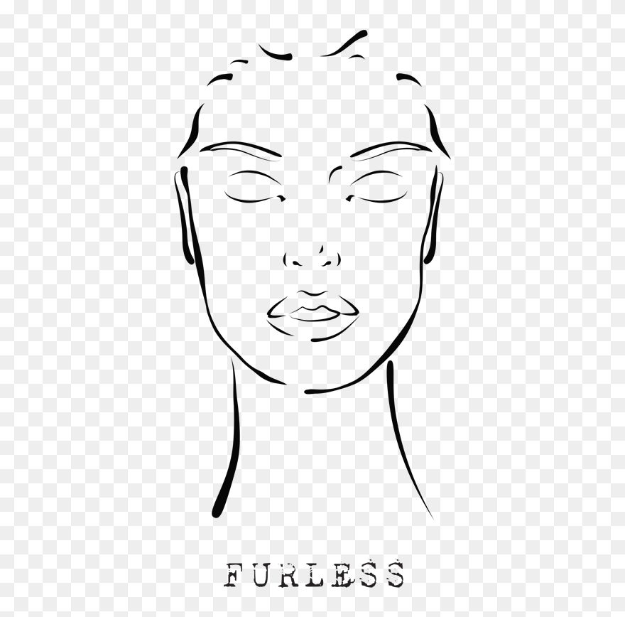 Gallery Drawing Face Profile Outline - Face Template With Transparent Background Clipart
