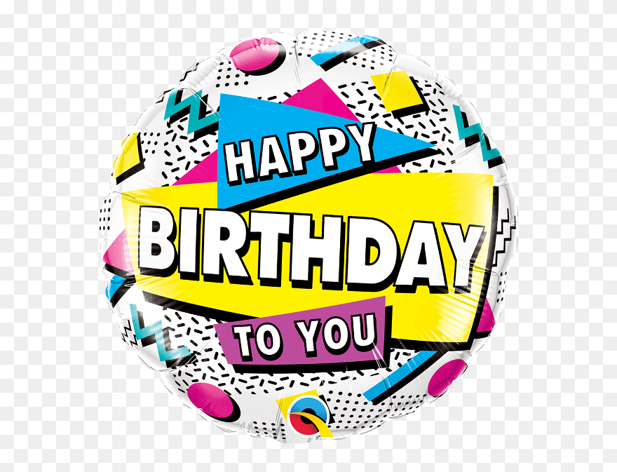 Happy Birthday 80s Retro Clipart (#5467456) - PinClipart