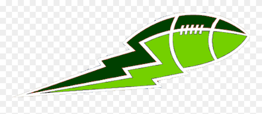 Lime Green And Green Football Lightning Big - Winnipeg Blue Bombers Clipart