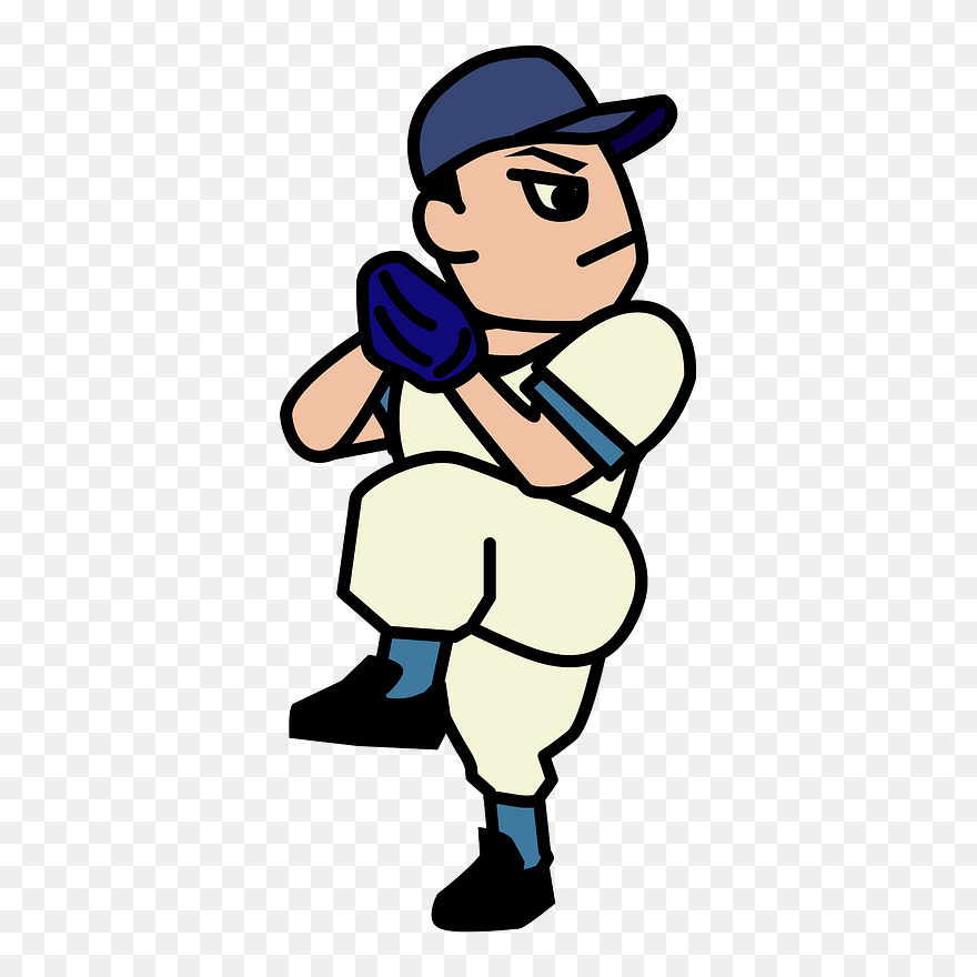 Pitcher Baseball Sports Clipart - Png Download