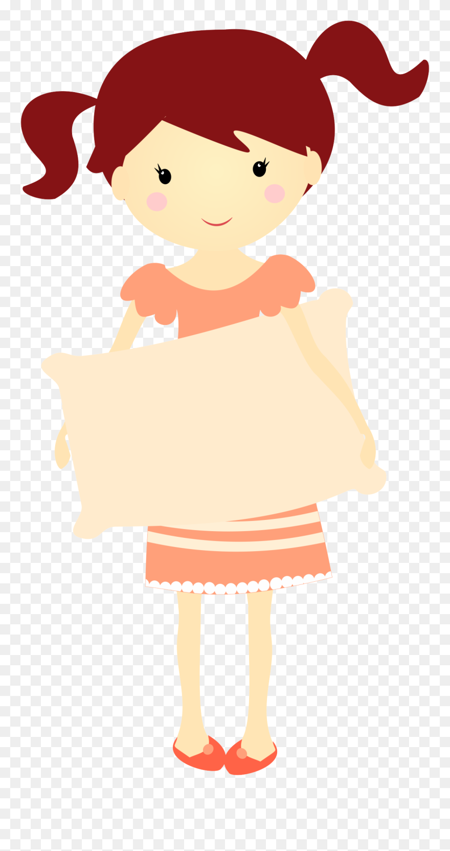 Menina De Pijama Desenho Png Clipart